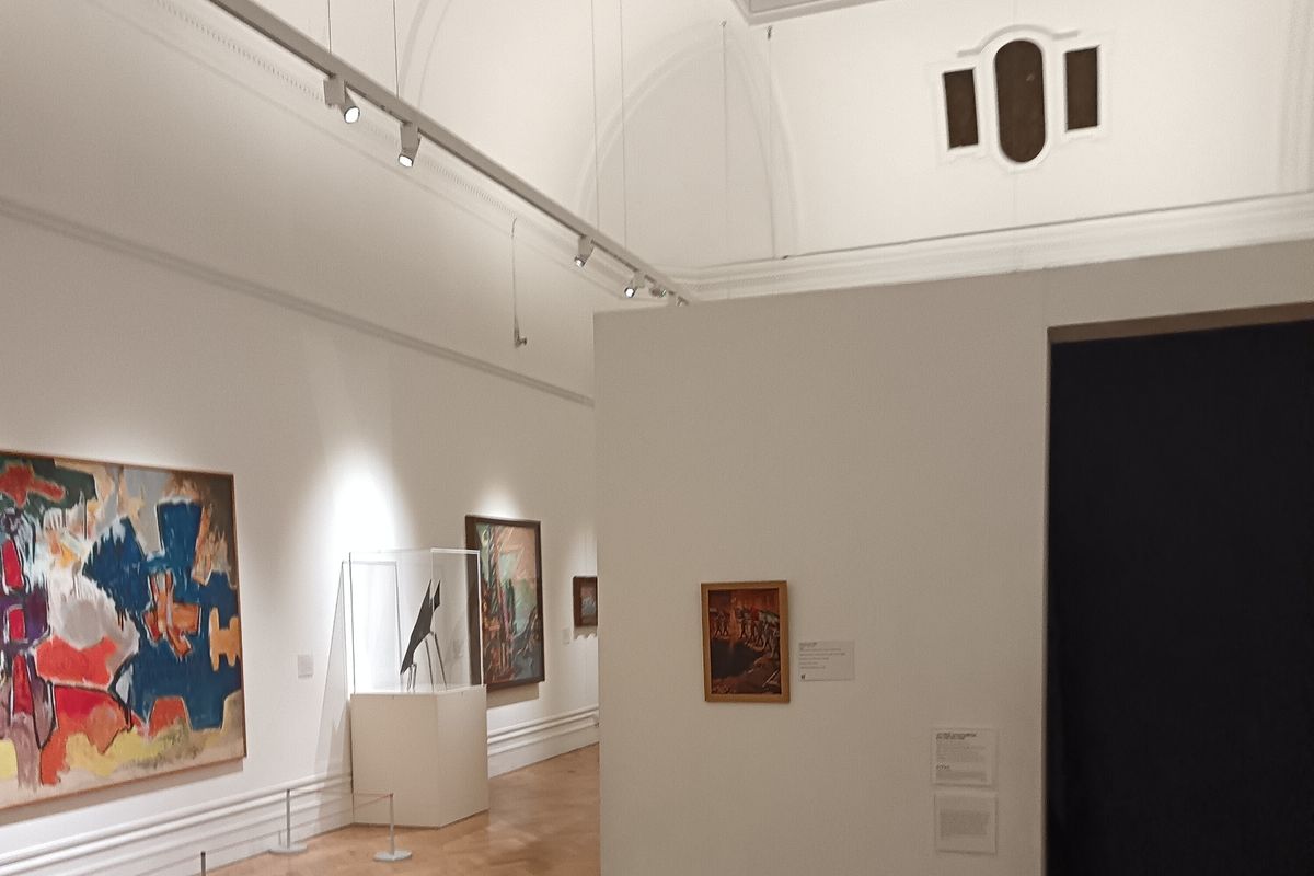 A piece of AI-generated artwork placed without permission in Bristol Museum and Art Gallery by controversial artist Elias Marrow, May 7, 2026