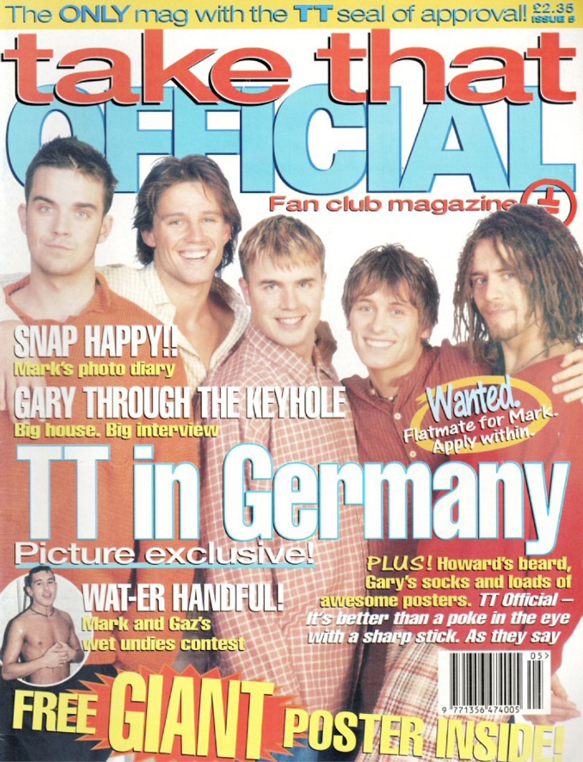 Take That Official Magazine, edited by Alex Kadis