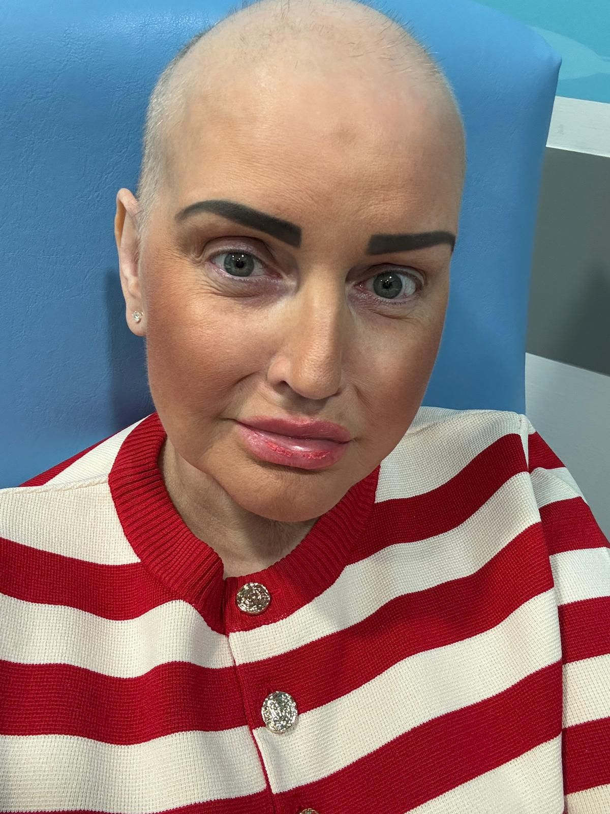 Julie says dressing up to go for chemotherapy makes her feel better