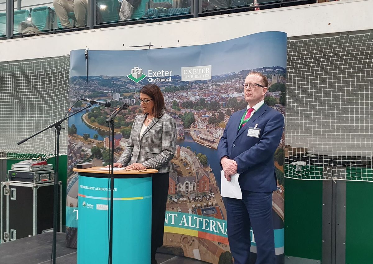Exeter City Council's chief executive Bindu Arjoon announces results