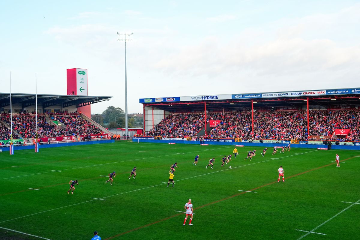 Hull KR currently have two temporary stands at Craven Park