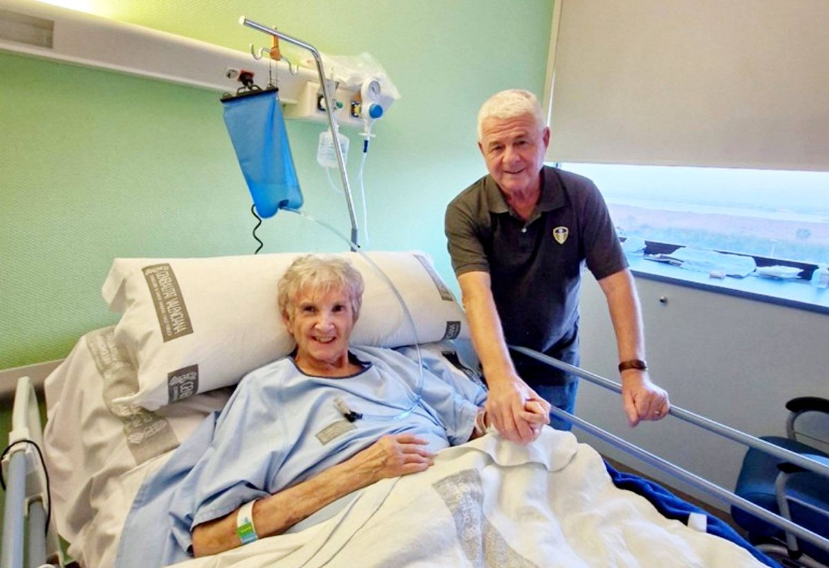 Mandy and Paul in hospital
