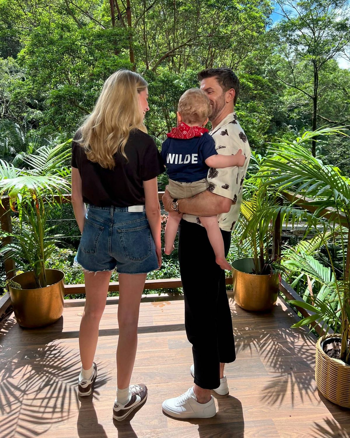 Joel Dommett and family in Australia 2024
