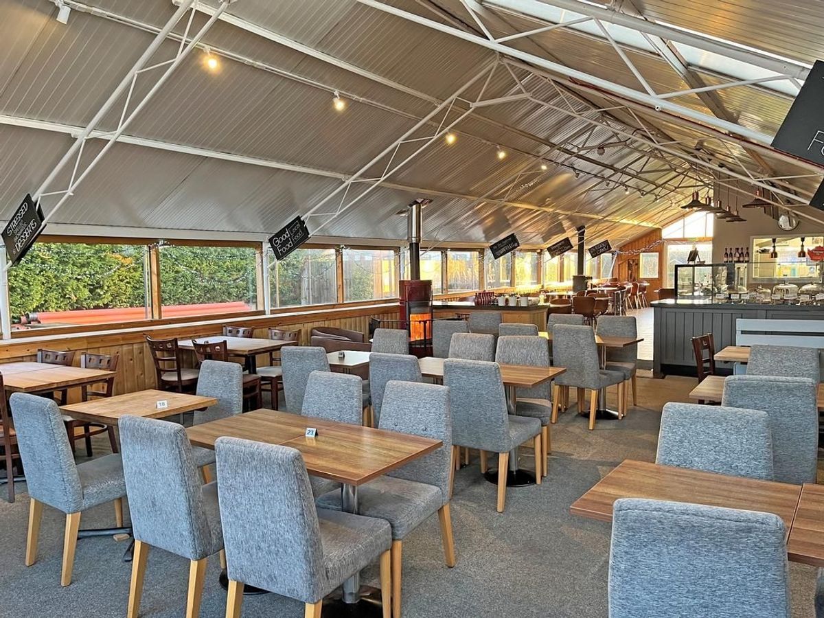 View inside the centre's #STOVE cafe bistro
