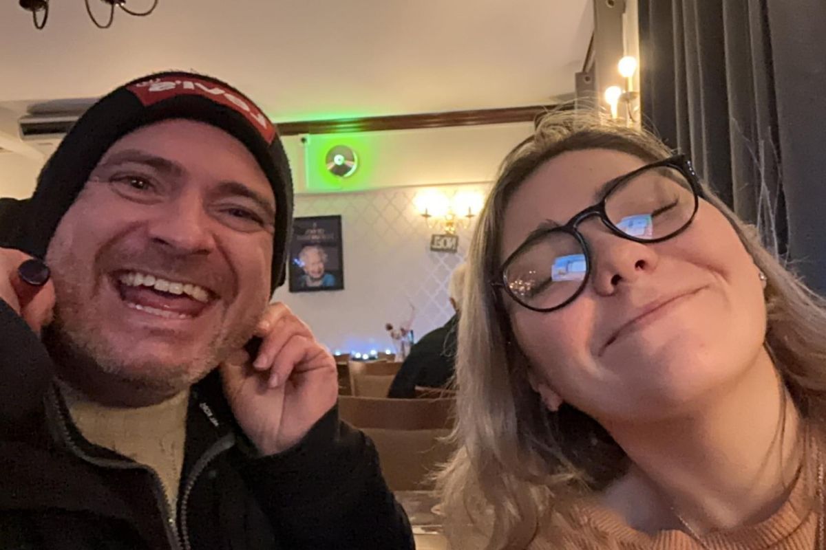 Jamie with friend Henrietta Day