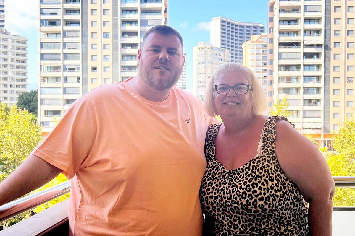 Wayne Clark, who died following NHS weight loss surgery, pictured with his mum, Sam.