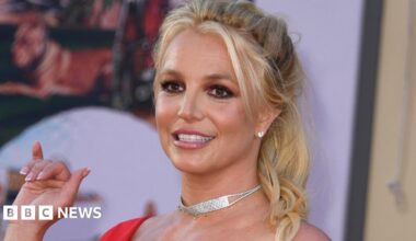 US singer Britney Spears arrives for the premiere of Sony Pictures' "Once Upon a Time... in Hollywood" at the TCL Chinese Theatre in Hollywood, California on July 22, 2019.