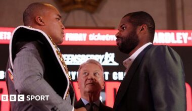 Fabio Wardley faces off with Daniel Dubois
