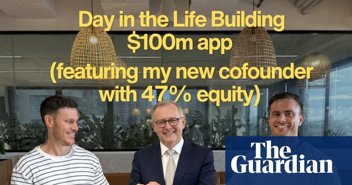 Tech founders use AI-generated images to poke fun at Anthony Albanese in protest against tax changes | Tax