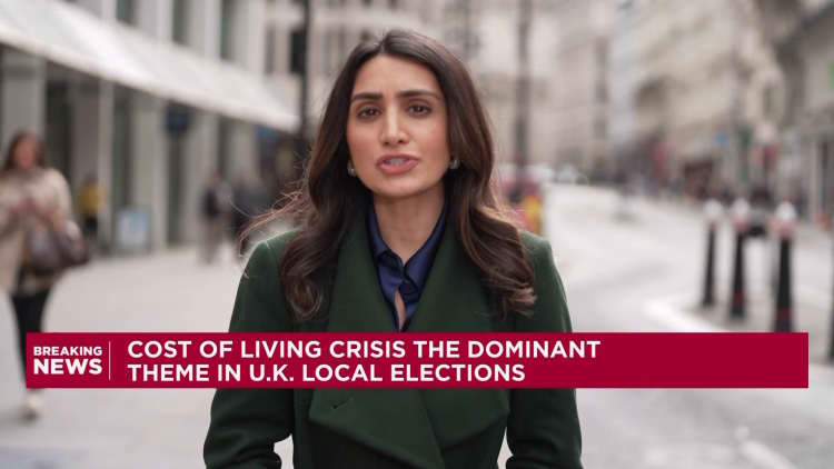 Cost of living takes center stage in UK local elections