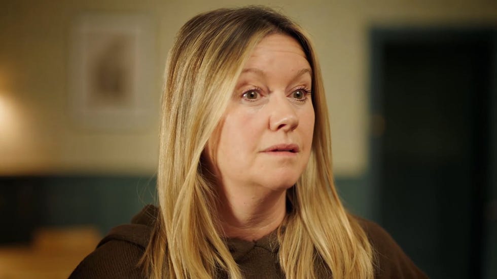 Hollyoaks, Diane Hutchinson hollyoaks, diane hutchinson against an out of focus living room background