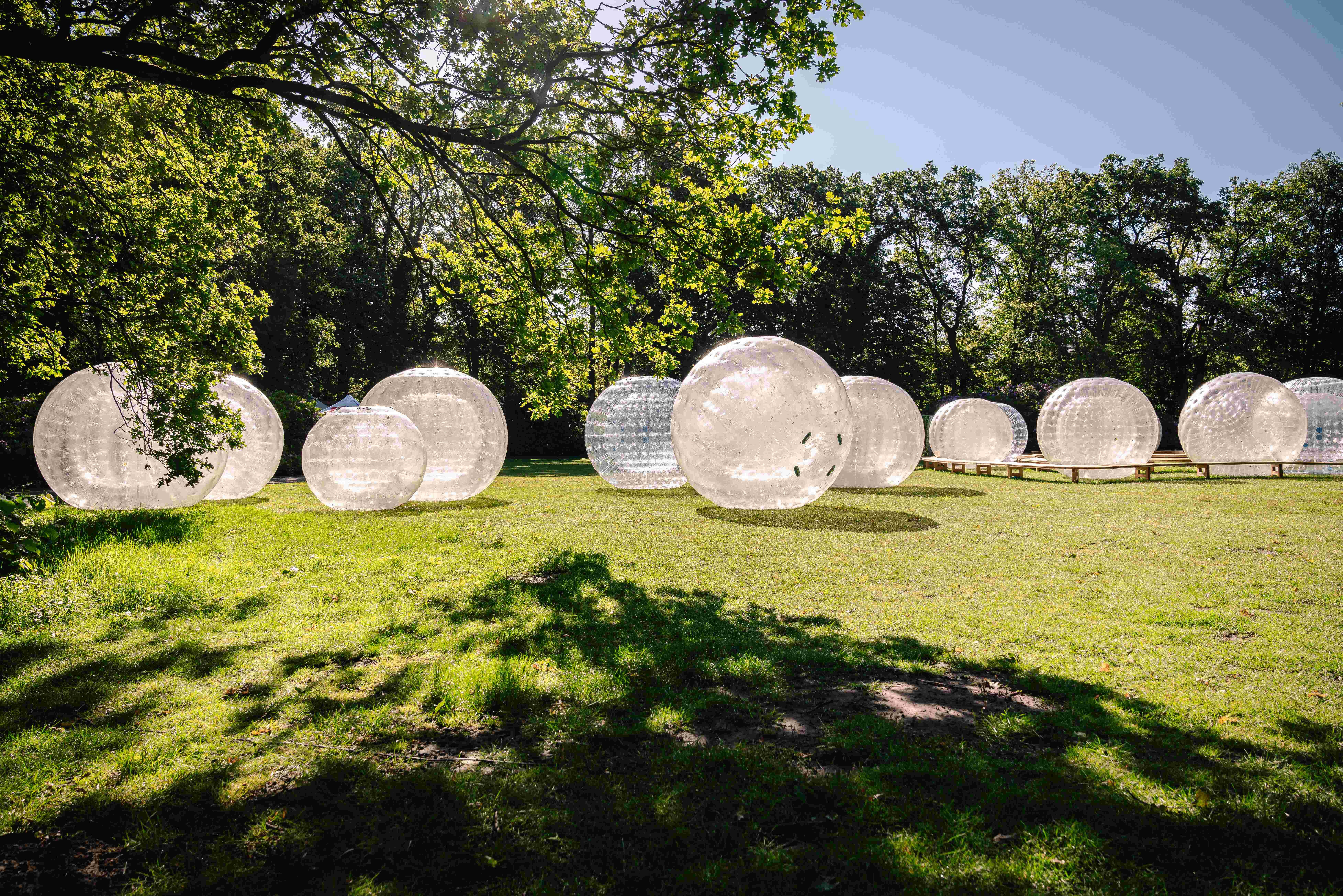 monster chetwynd’s pink salamanders create a playful portal to another world in antwerp - 6