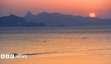 Sunset over the Gulf of Aden, in 2004.