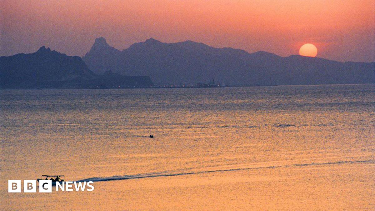Sunset over the Gulf of Aden, in 2004.