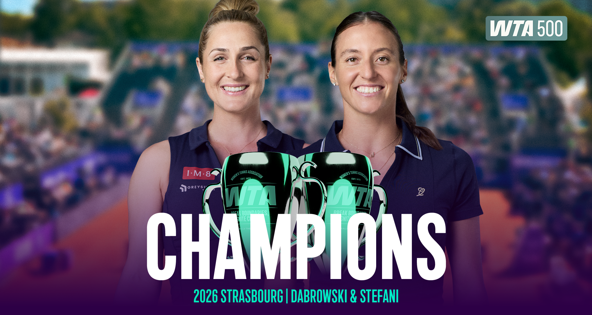 Dabrowski, Stefani win second title of 2026 in Strasbourg
