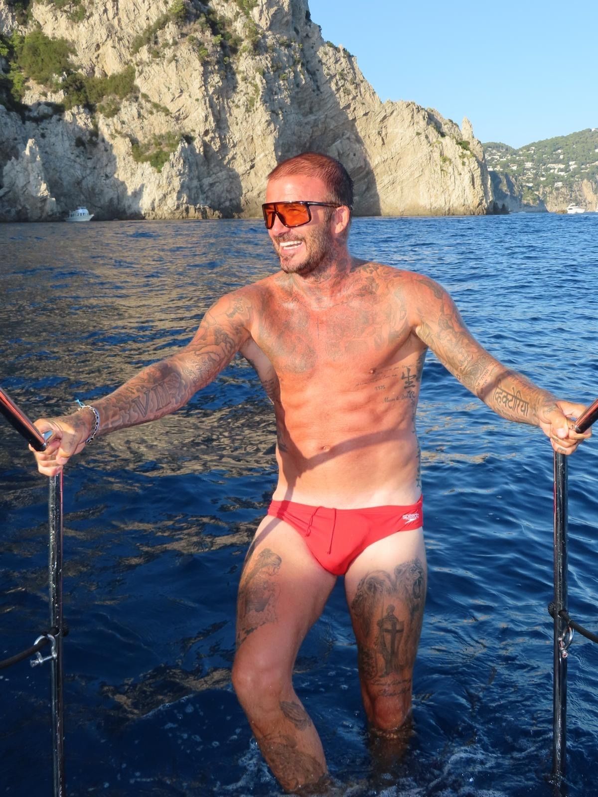 David Beckham speedos