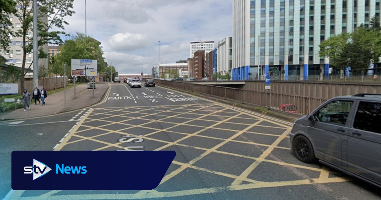 Cyclist taken to hospital after being knocked down by bus in Glasgow