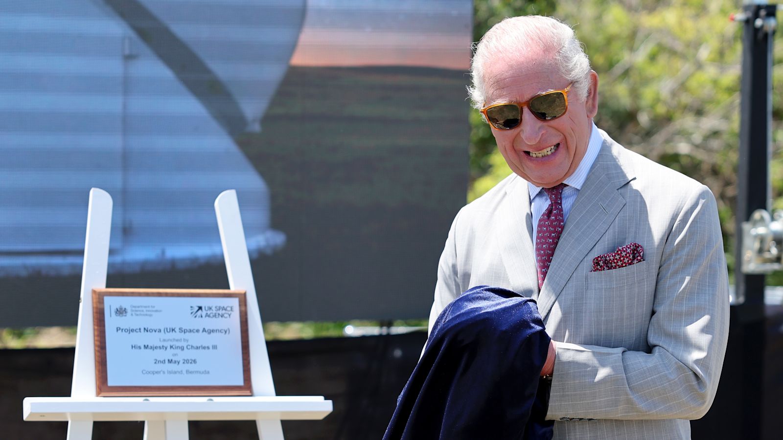 King Charles bids farewell to Bermuda after launching UK Space Agency project