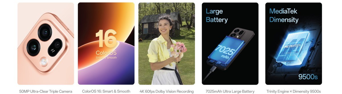 Oppo Find X9s highlights