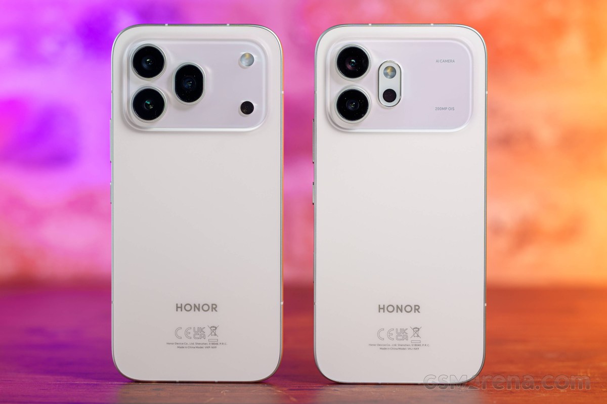 Left: Honor 600 Pro • Right: Honor 600