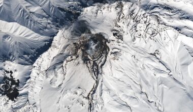Melting Snow Off Shivelyuch - NASA Science