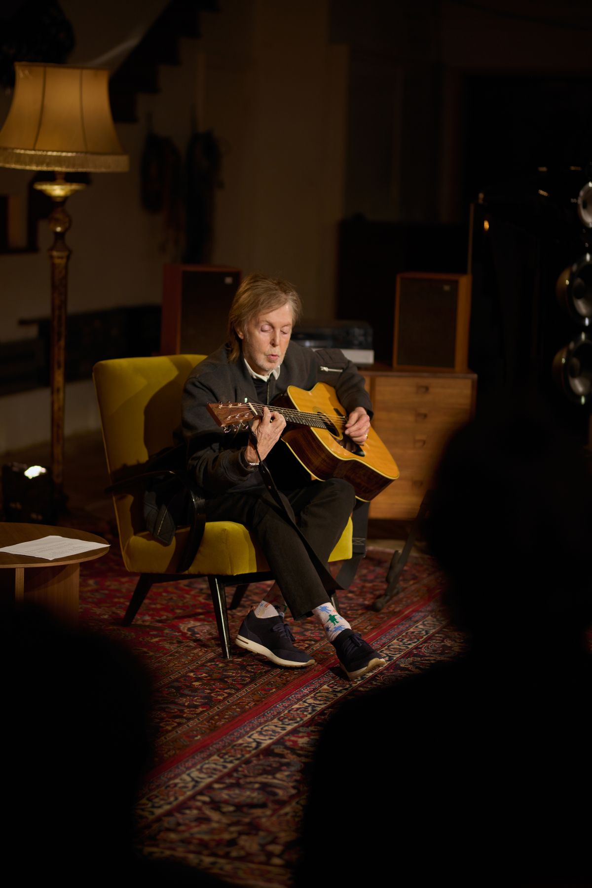 Paul McCartney with a guitar