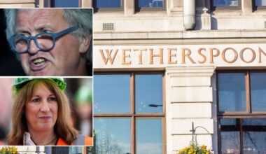 Wetherspoons profit warning as Rachel Reeves slaps pub chain with 'substantial' £60m bill