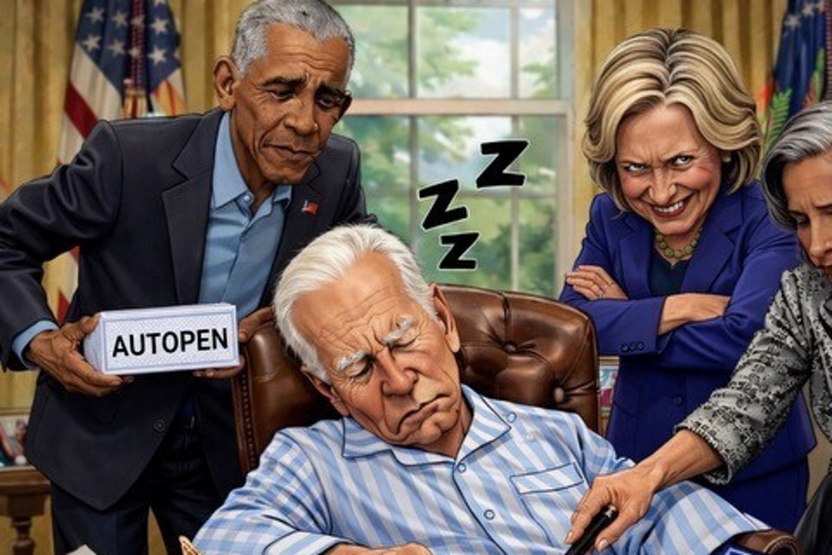 Trump posts wild new AI picture trolling Biden, Obama and Clinton