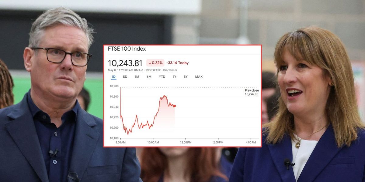 Ftse 100 down as election losses 'erode confidence' in Labour stability