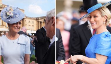 Zara Tindall and Sophie join Catherine and Prince William at Buckingham Palace garden party