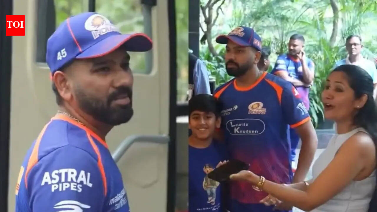 'Toh abhi kya karu mai phir?': Rohit Sharma left frustrated by female fan's selfie act - Watch | Cricket News