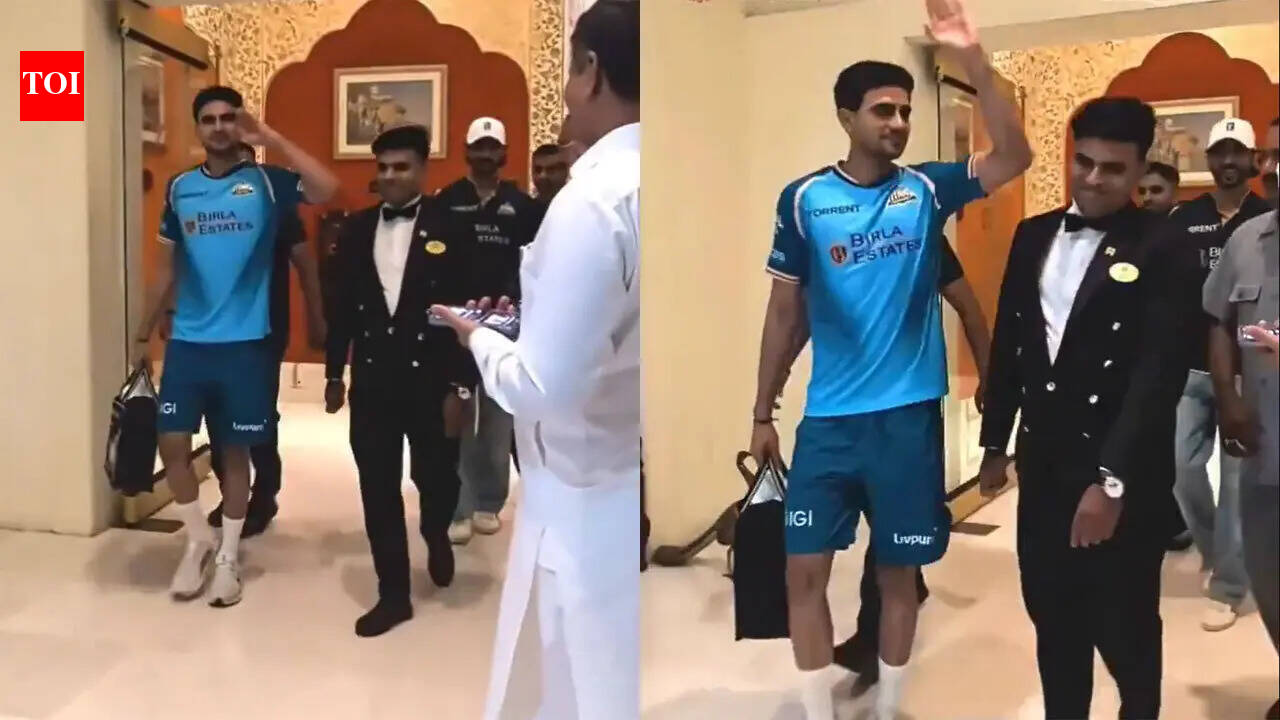 IPL 2026: Shubman Gill's salute to father Lakhwinder Singh ahead of GT vs RR match goes viral - WATCH | Cricket News
