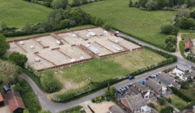 Travellers leave locals 'in tears' after setting up illegal 'concrete slab' encampment on grassland