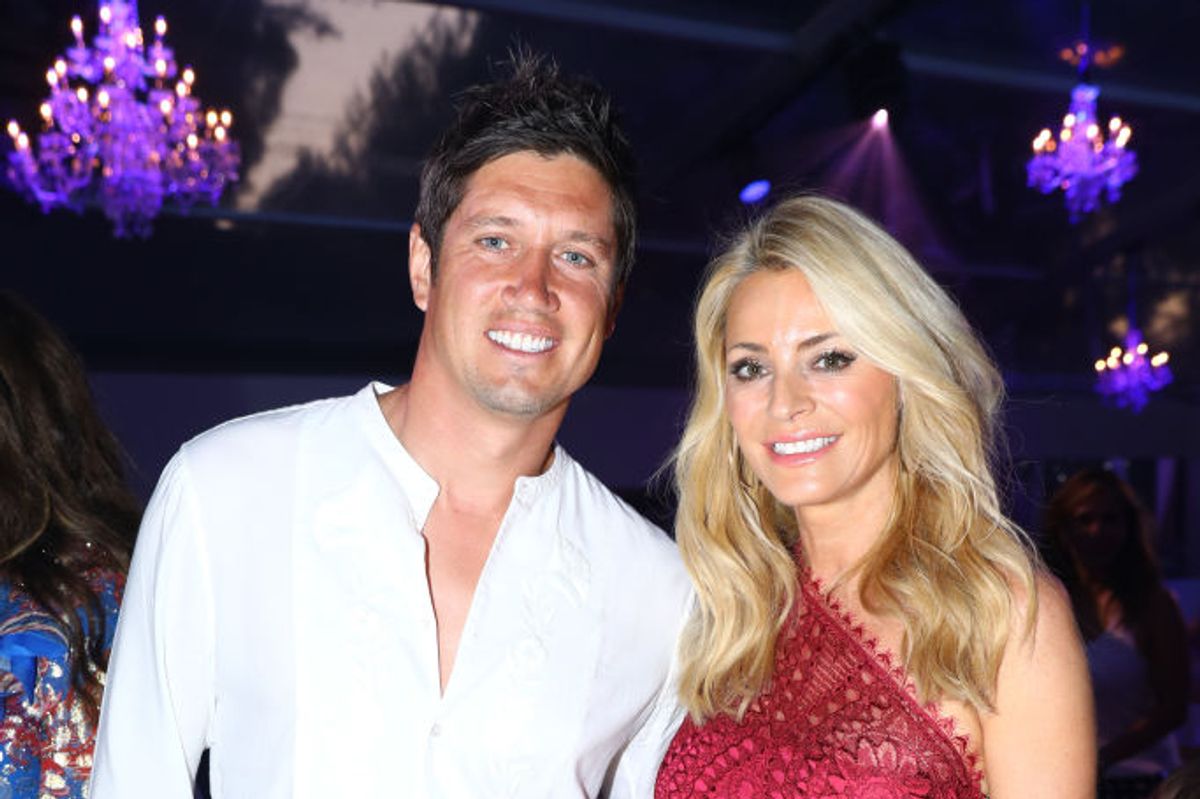 Vernon Kay and Tess Daly attend the first “Midsummer Party” hosted by Elton John and David Furnish to raise funds for the Elton John Aids Foundation at the Villa Dorane