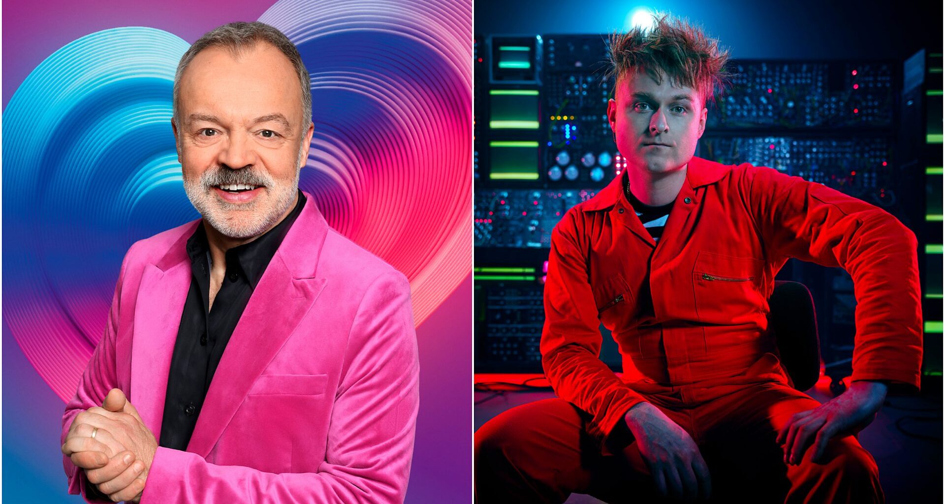Eurovision 2026 Grand Final commentator Graham Norton and UK act Look Mum No Computer tease spectacular show