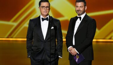 Jimmy Kimmel calls on fans to cancel their Paramount+ subscriptions in support of Stephen Colbert