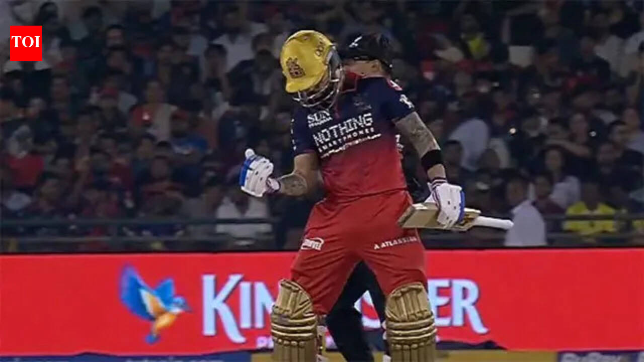 Virat Kohli’s animated celebration after first run vs KKR goes viral — Watch | Cricket News