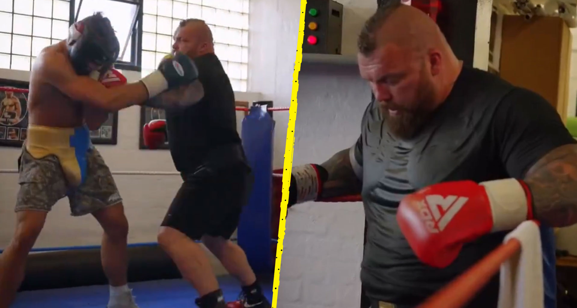 Eddie Hall in brutal sparring with George Groves’ unbeaten prospect