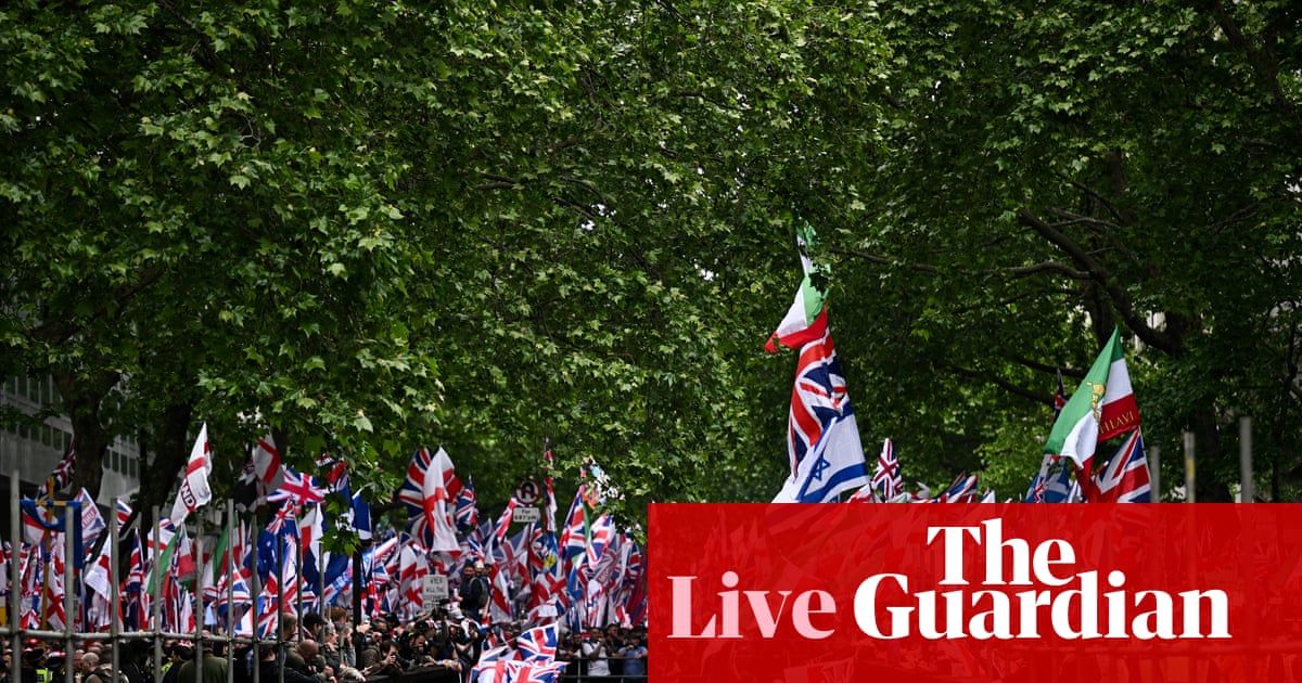 Tens of thousands descend on London for far-right and pro-Palestine marches – live | London