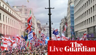 Tens of thousands march through London for far-right and pro-Palestine protests – live | London