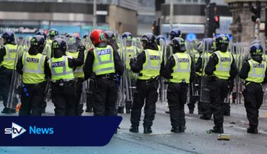 Police call for discussions after officers injured during Celtic celebrations