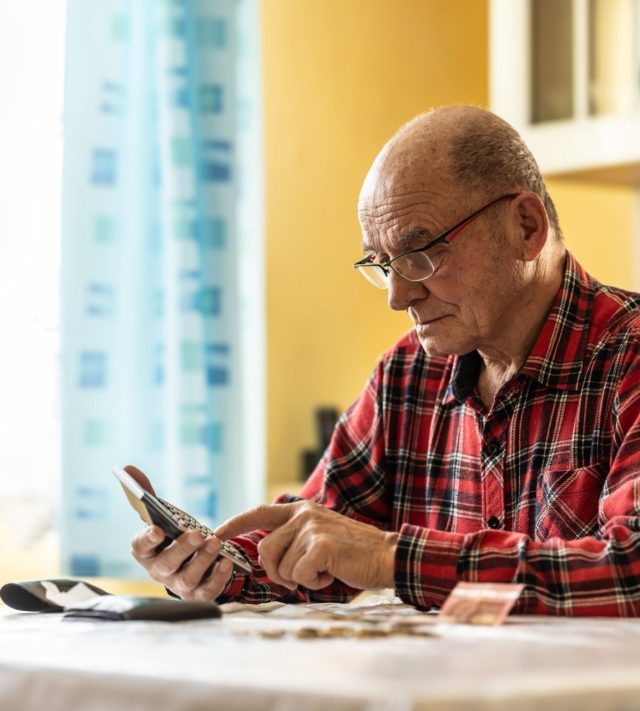 The man is currently drawing a DB pension