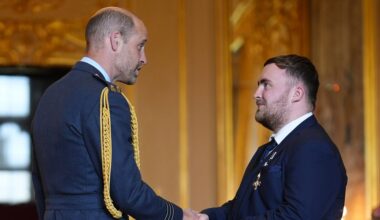 Prince William bestows honour on Luke Littler as a host of stars receive recognition at Windsor Castle