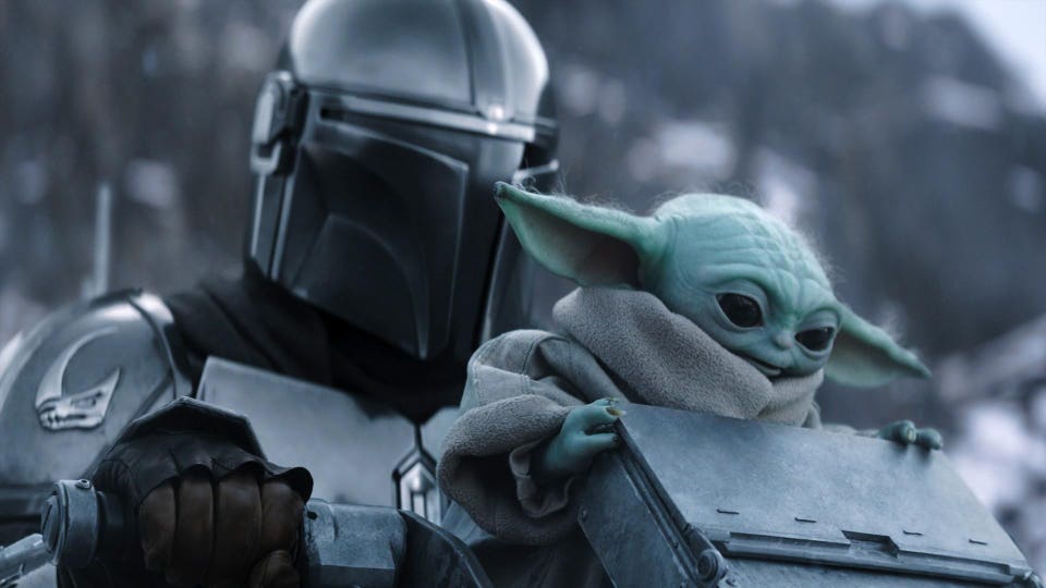 Pedro Pascal in "The Mandalorian and Grogu."