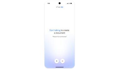 Docs Live and voice AI in Google Keep let you talk to create