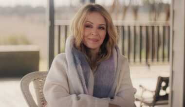 Kylie Minogue reacts to Jason Donovan scenes in Netflix doc