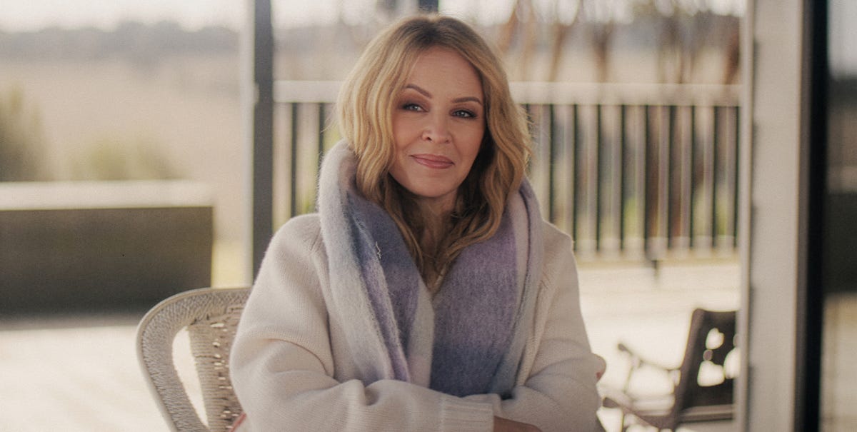 Kylie Minogue reacts to Jason Donovan scenes in Netflix doc