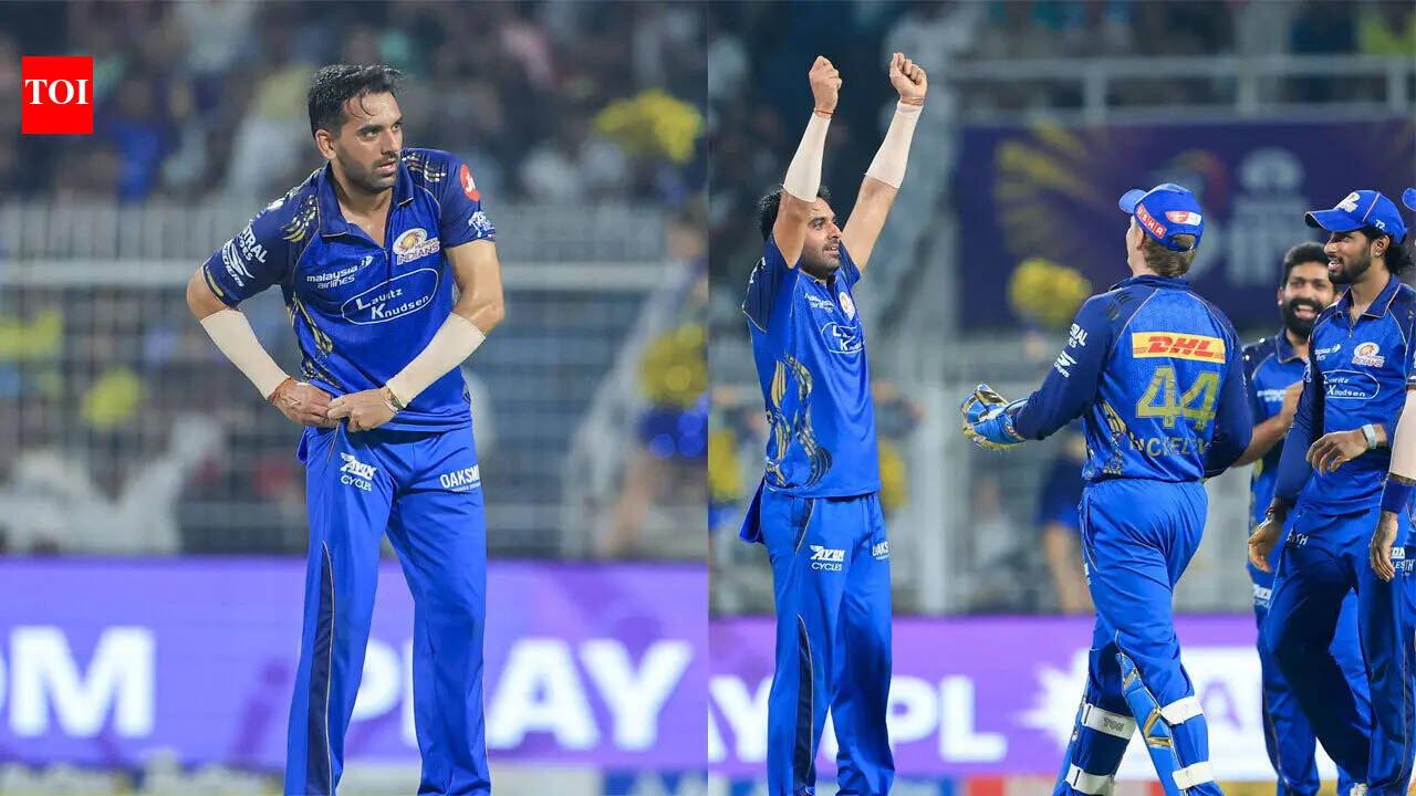 IPL 2026 | Deepak Chahar mocks viral 'chit celebration' with hilarious no-chit act during KKR vs MI match - WATCH | Cricket News