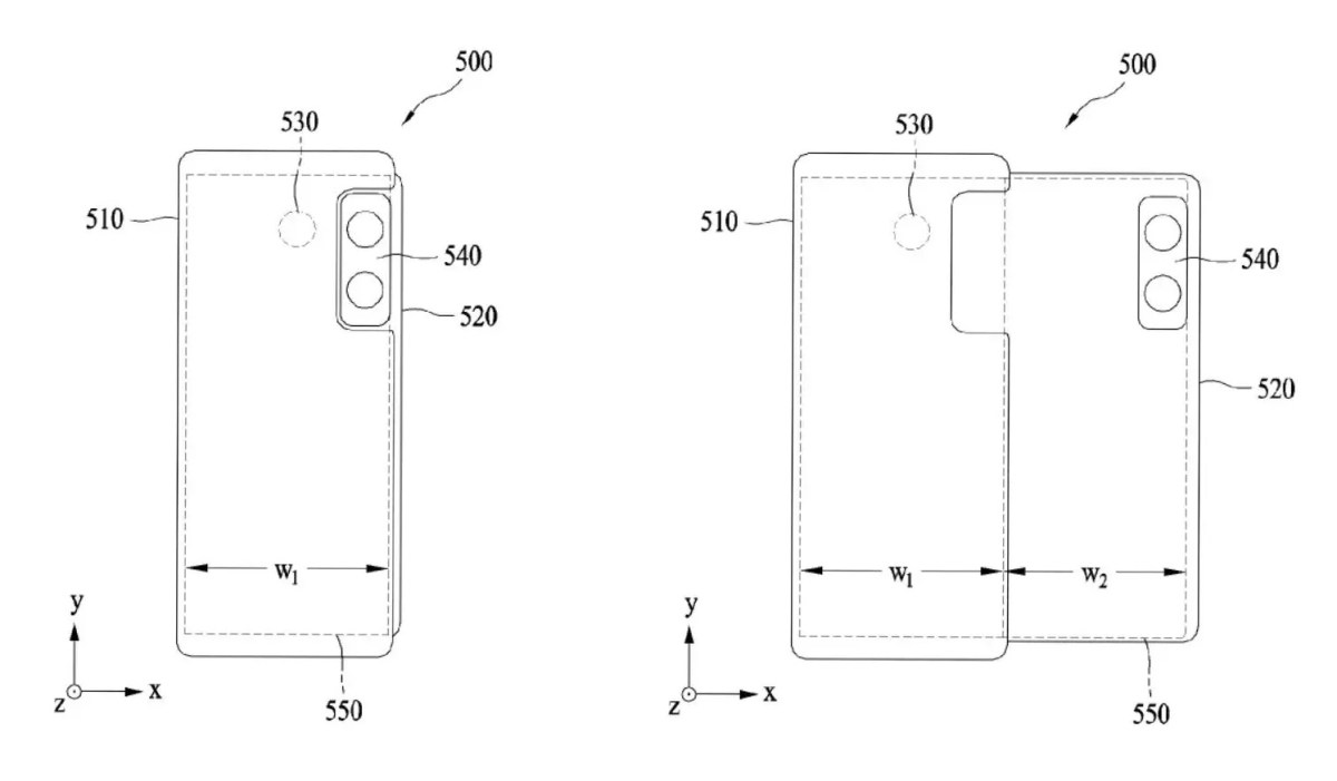Samsung patent hints at a rollable phone with movable camera module