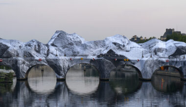 Street Artist JR Installs an Inflatable Cave on Paris' Pont Neuf in Tribute to Christo and Jeanne-Claude